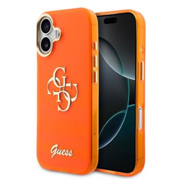 Guess IML 4G Script Metal Logo Apple iPhone 17 tok, narancs kép