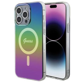 Guess IML Iridescent MagSafe Apple iPhone 15 Pro hátlap tok, színes kép