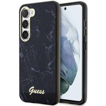 Guess Marble Samsung Galaxy S23+ hátlap tok , fekete kép