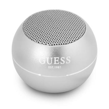Guess Mini kompakt, hordozható bluetooth hangszóró, 3W, ezüst kép