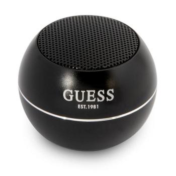 Guess Mini kompakt, hordozható bluetooth hangszóró, 3W, fekete kép