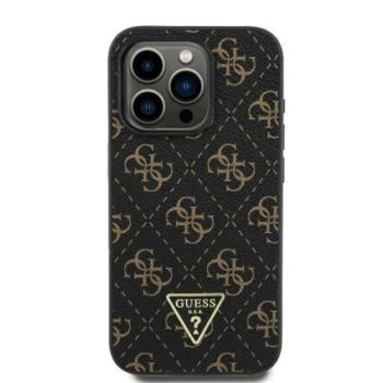 Guess New 4G Triangle iPhone 16 Plus kemény hátlap tok, fekete GUHCP16MPG4GPK kép