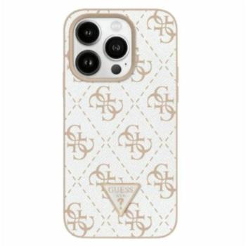 Guess New 4G Triangle iPhone 16 Pro kemény hátlap tok, fehér GUHCP16LPG4GPH kép