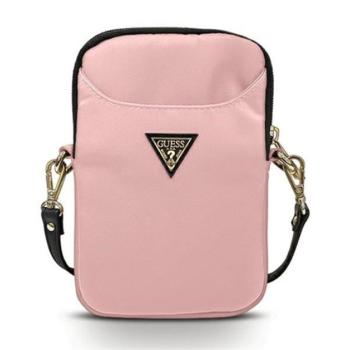 Guess Nylon Triangle Logo GUPBNTMLLP kis táska, rózsaszín kép