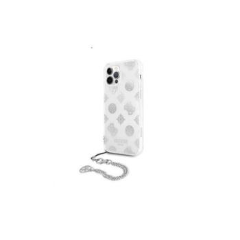 Guess PC Chain Peony Apple iPhone 12 Pro Max hátlap tok, ezüst kép