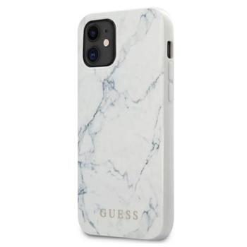 Guess PC/TPU Marble Apple iPhone 12 mini hátlap tok, fehér kép
