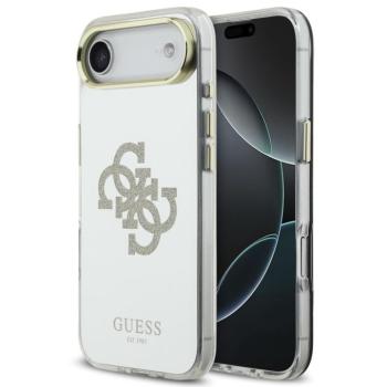 Guess PC/TPU Mirror 4G Glitter Logo Apple iPhone Air (2025) csillámos hátlap tok kameravédő peremmel, MagSafe, arany kép