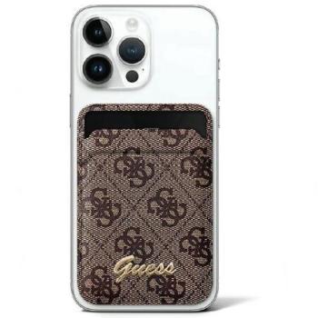 Guess pénztárcával kártyatartóvales állvány GUWMSHGG4SHW barna MagSafe 4G Classic Logo tok kép