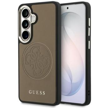Guess Perforated Logo Samsung Galaxy S26 mágneses tok, MagSafe, barna kép