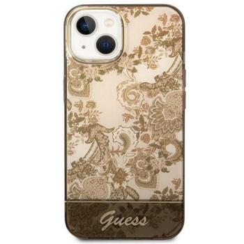 Guess Porcelain Collection Apple iPhone 14 Plus hátlap tok, arany kép