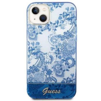 Guess Porcelain Collection Apple iPhone 14 Plus hátlap tok, kék kép