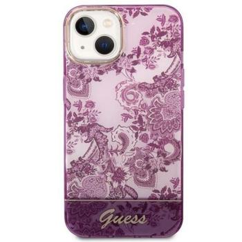 Guess Porcelain Collection Apple iPhone 14 Plus hátlap tok, rózsaszín kép
