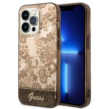 Guess Porcelain Collection Apple iPhone 14 Pro hátlap tok, arany kép