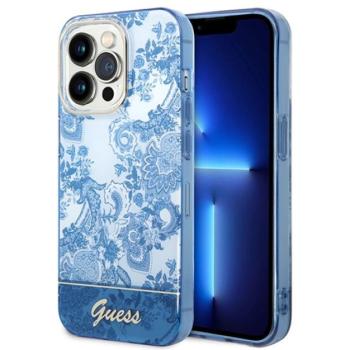 Guess Porcelain Collection Apple iPhone 14 Pro hátlap tok , kék kép