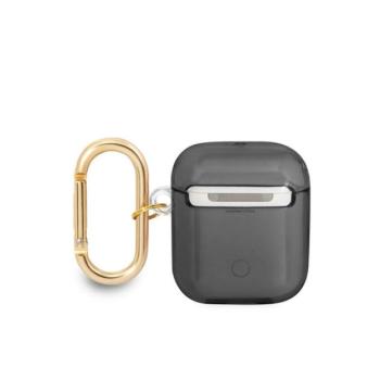 Guess Printed Stripe Apple Airpods tok, fekete kép