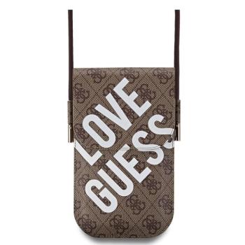 Guess PU 4G Big Love Logo telefontartó kis táska, barna kép