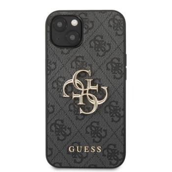Guess PU 4G Metal Logo Apple iPhone 13 hátlap tok, szürke kép