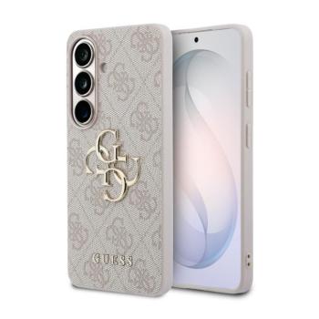 Guess PU 4G Metal Logo Samsung Galaxy S26 Plus tok, rózsaszín kép