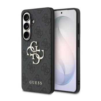 Guess PU 4G Metal Logo Samsung Galaxy S26 tok, szürke kép