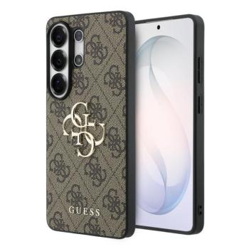 Guess PU 4G Metal Logo Samsung Galaxy S26 Ultra tok, barna kép