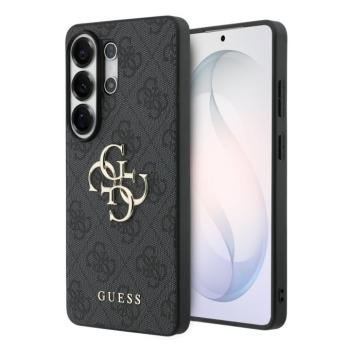 Guess PU 4G Metal Logo Samsung Galaxy S26 Ultra tok, szürke kép