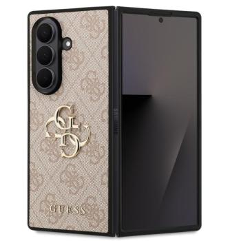 Guess PU 4G Metal Logo Samsung Galaxy Z Fold 7 kemény hátlap tok, rózsaszín kép