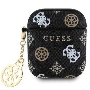 Guess PU 4G Peony Charm Apple AirPods 1/2 tok, fekete kép