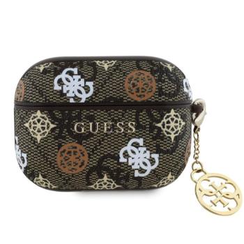 Guess PU 4G Peony Charm Apple AirPods Pro tok, barna kép