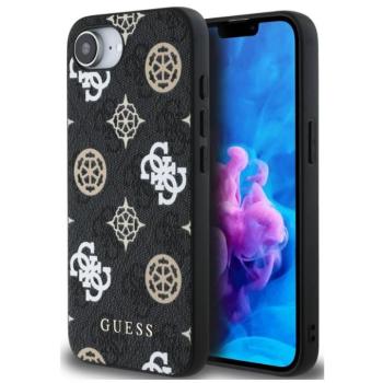 Guess PU 4G Peony Logo Apple iPhone 16e MagSafe hátlap tok, fekete kép