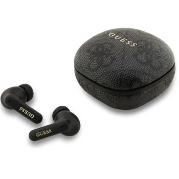 Guess PU 4G Script Logo ENC TWS vezeték nélküli fülhallgató, fekete-arany kép