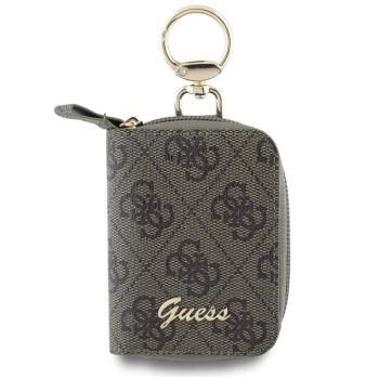 Guess PU 4G Script Logo kulcs / kártyatartó táska, barna kép