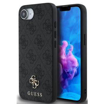 Guess PU 4G Small Metal Logo Apple iPhone 16e MagSafe hátlap tok, sötétszürke kép
