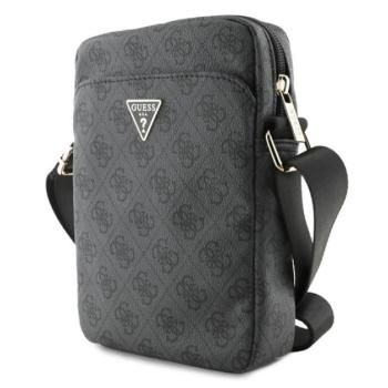 GUESS PU 4G TRIANGLE LOGO kézitáska álló (univerzális, 8&quot;, bőr hatású, vállpánt) FEKETE kép