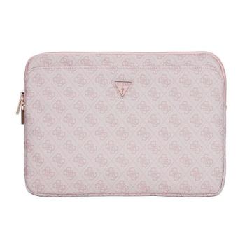 Guess PU 4G Triangle Logo Sleeve 14&quot; laptop táska, rózsaszín kép