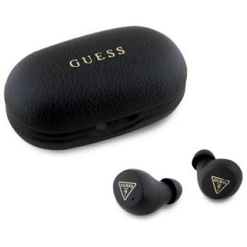 GUESS PU GRAINED bluetooth fülhallgató SZTEREO (v5.3, TWS, mikrofon, zajszűrő, IPX5 + töltőtok) FEKETE kép