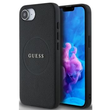 Guess PU Grained Classic Logo Apple iPhone 17e / iPhone 16e MagSafe tok, fekete kép