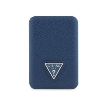 Guess PU Grained Triangle Logo MagSafe kompatibilis powerbank / külső akkumulátor, 5000mAh, kék kép