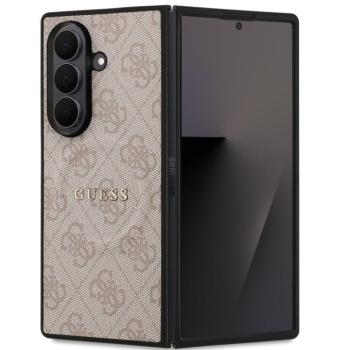 Guess PU Leather 4G Colored Ring Samsung Galaxy Z Fold 7 mágneses kemény hátlap tok, rózsaszín kép