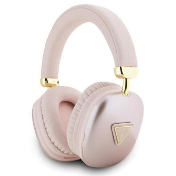 GUESS PU LEATHER 4G TRIANGLE LOGO bluetooth fejhallgató SZTEREO (v5.3, mikrofon, zajszűrő, IPX4 vízálló) RÓZSASZÍN kép