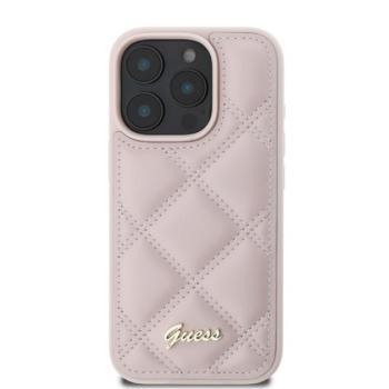 Guess PU Leather Quilted Apple iPhone 16 Pro Max hátlap tok, rózsaszín kép