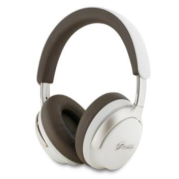 GUESS PU LEATHER SCRIPT LOGO bluetooth fejhallgató SZTEREO (v5.4, mikrofon, aktív zajszűrő, IPX4 vízálló) BÉZS kép