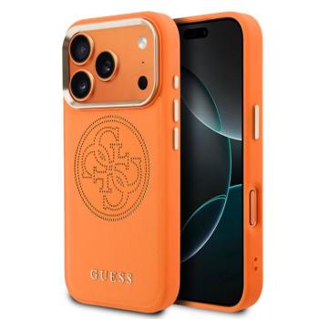Guess PU Perforated 4G Logo Apple iPhone 17 Pro tok, MagSafe, narancs kép