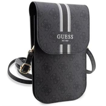 GUESS PU QUILTED 4G METAL LOGO kézitáska álló (univerzális, bőr hatású, vállpánt) FEKETE kép