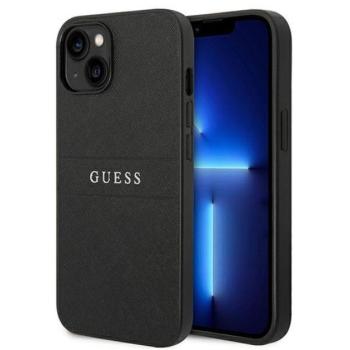 Guess PU Saffiano Apple iPhone 14 Plus bőr hátlap tok, fekete kép