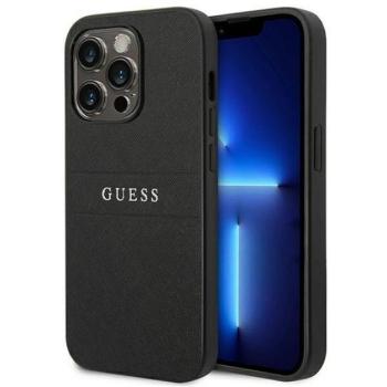 Guess PU Saffiano Apple iPhone 14 Pro bőr hátlap tok, fekete kép