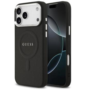 Guess PU Saffiano Apple iPhone 17 Pro Max MagSafe hátlap tok, fekete kép
