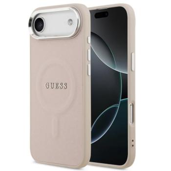 Guess PU Saffiano Apple iPhone Air (2025) MagSafe hátlap tok, rózsaszín kép