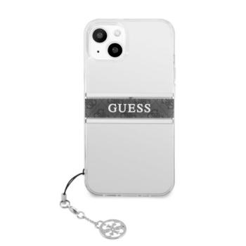Guess PU/TPU Gray Stripe Apple iPhone 13 mini hátlap tok, átlátszó kép