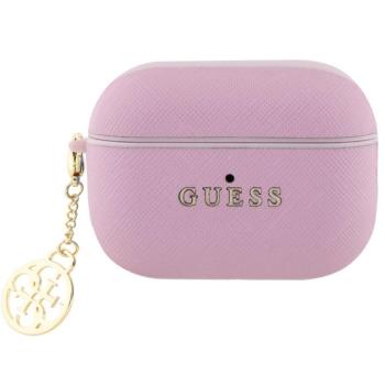 Guess Saffiano 4G Charm Apple AirPods Pro 2 tok, rózsaszín-arany kép