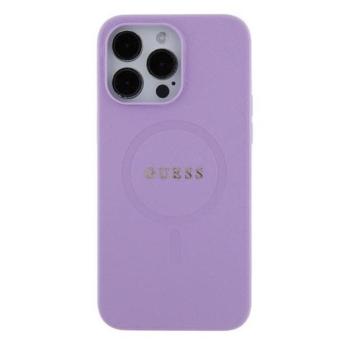 Guess Saffiano MagSafe iPhone 16 Pro Max kemény hátlap tok, lila GUHMP16XPSAHMCU kép